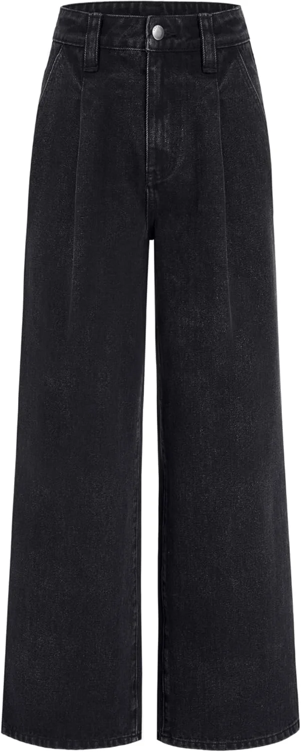 شلوار جین زنانه سایدر، کمر بلند، پاچه گشاد، شلوار جین راسته، شلوار دنیم بگ با جیب، سایز بزرگ شلوار جین زنانه سایدر، کمر بلند، پاچه گشاد، شلوار جین راسته، شلوار دنیم بگ با جیب، سایز بزرگ