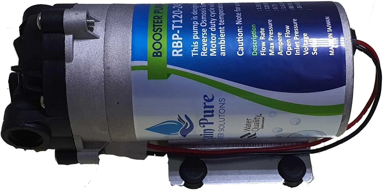 راه حل آب خالص باران، فیلتر آب اسمز معکوس زیر سینک، قطعات و لوازم جانبی تصفیه کننده آب RO (پمپ تقویت کننده RO)