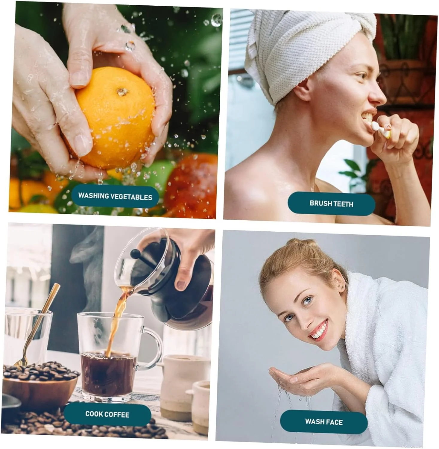 مجموعه تعویض المنت فیلتراسیون آب TERRIFI، راه حل کامل برای خانه و مسافرت، شامل هسته فیلتر RO، سرامیکی و پلاستیکی مجموعه تعویض المنت فیلتراسیون آب TERRIFI، راه حل کامل برای خانه و مسافرت، شامل هسته فیلتر RO، سرامیکی و پلاستیکی