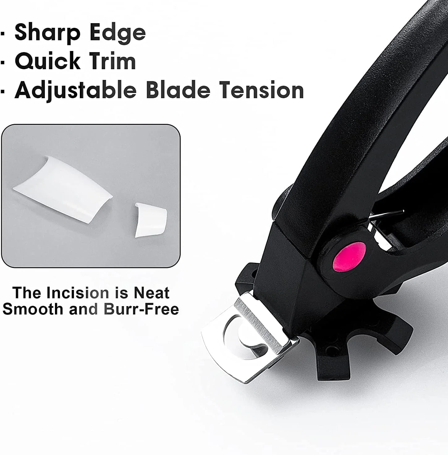 ناخن گیر استیل ضد زنگ قابل تنظیم برای ناخن های مصنوعی، ابزار دقیق مانیکور پدیکور برای پیرایش صاف، مناسب برای ناخن های دست و پا، ایده آل برای برش لبه اکستنشن ناخن، تک آیتم ناخن گیر استیل ضد زنگ قابل تنظیم برای ناخن های مصنوعی، ابزار دقیق مانیکور پدیکور برای پیرایش صاف، مناسب برای ناخن های دست و پا، ایده آل برای برش لبه اکستنشن ناخن، تک آیتم