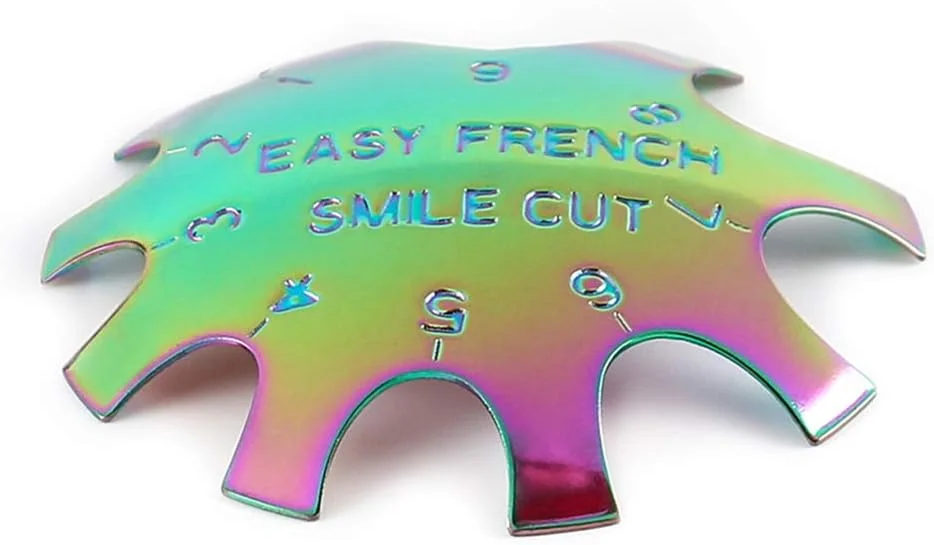 ابزار برش لبه ناخن برای ناخن های ژلی آکریلیک، ایجاد آسان خط لبخند فرانسوی، راهنمای هنر مانیکور ابزار برش لبه ناخن برای ناخن های ژلی آکریلیک، ایجاد آسان خط لبخند فرانسوی، راهنمای هنر مانیکور