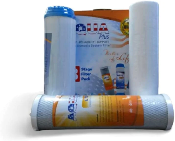 کارتریج های جایگزین برای فیلتر آب اسمز معکوس زیر سینکی PP، CTO، GAC، حذف طعم و بو، ممبران RO، فیلتر مواد معدنی، فیلتر مادون قرمز دور (3 مرحله 1 میکرون)