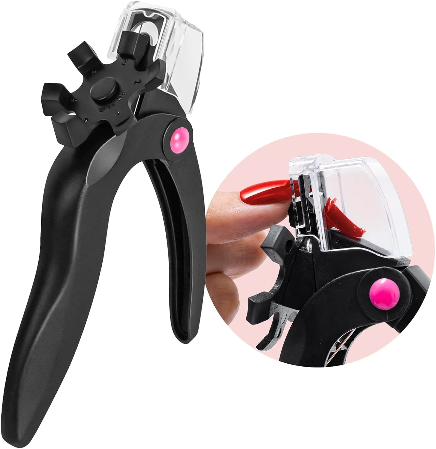 ناخن گیر دفسدار برای ناخن های اکریلیک، ناخن گیر اکریلیک استیل ضد زنگ قابل تنظیم مشکی، ناخن گیر چرخشی حرفه ای برای نوک ناخن های مصنوعی، ابزار مانیکور سالن ناخن، مشکی ناخن گیر دفسدار برای ناخن های اکریلیک، ناخن گیر اکریلیک استیل ضد زنگ قابل تنظیم مشکی، ناخن گیر چرخشی حرفه ای برای نوک ناخن های مصنوعی، ابزار مانیکور سالن ناخن، مشکی