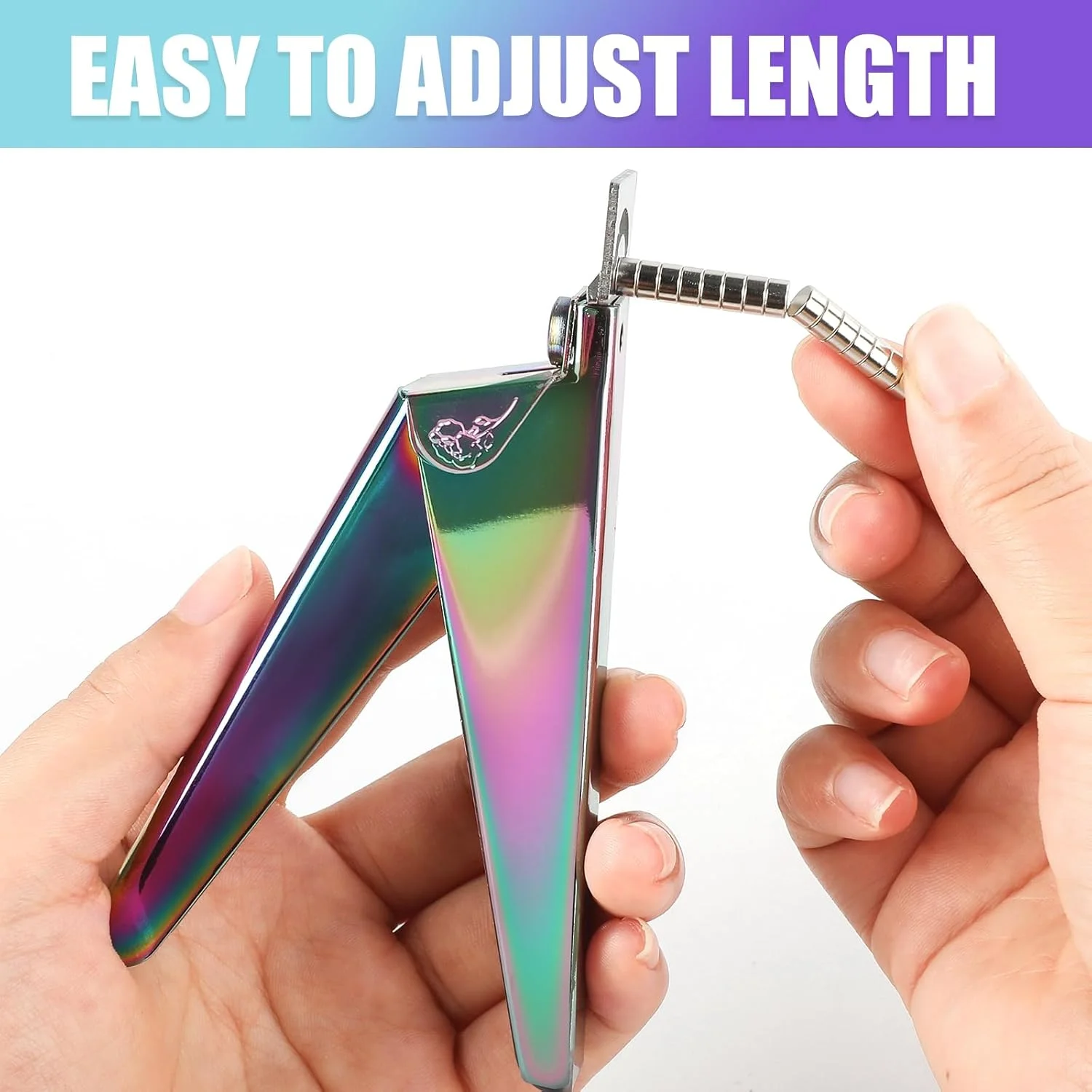 دو عدد ناخن گیر مصنوعی با آهنربا، کاتر ناخن استیل ضد زنگ برای ناخن های اکریلیک، ناخن گیر با 15 عدد آهنربای کوچک برای هنر ناخن سالن خانگی (رنگین کمان و صورتی) دو عدد ناخن گیر مصنوعی با آهنربا، کاتر ناخن استیل ضد زنگ برای ناخن های اکریلیک، ناخن گیر با 15 عدد آهنربای کوچک برای هنر ناخن سالن خانگی (رنگین کمان و صورتی)