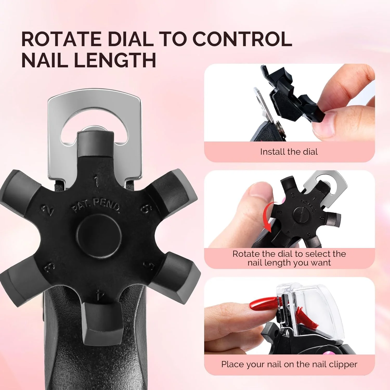 ناخن گیر دفسدار برای ناخن های اکریلیک، ناخن گیر اکریلیک استیل ضد زنگ قابل تنظیم مشکی، ناخن گیر چرخشی حرفه ای برای نوک ناخن های مصنوعی، ابزار مانیکور سالن ناخن، مشکی ناخن گیر دفسدار برای ناخن های اکریلیک، ناخن گیر اکریلیک استیل ضد زنگ قابل تنظیم مشکی، ناخن گیر چرخشی حرفه ای برای نوک ناخن های مصنوعی، ابزار مانیکور سالن ناخن، مشکی