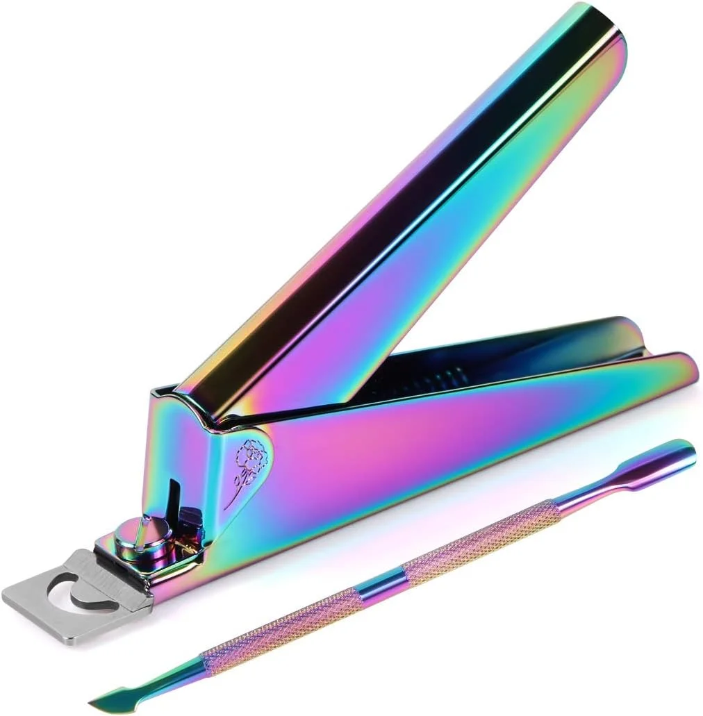 ست ابزار مانیکور 2 عددی کوللوک شامل ناخنگیر ناخن مصنوعی اکریلیک، کاتر ناخن مصنوعی UV، پوشر و اسکراپر کوتیکول از جنس استیل ضد زنگ (رنگین کمانی) ست ابزار مانیکور 2 عددی کوللوک شامل ناخنگیر ناخن مصنوعی اکریلیک، کاتر ناخن مصنوعی UV، پوشر و اسکراپر کوتیکول از جنس استیل ضد زنگ (رنگین کمانی)