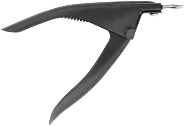 قیچی ناخن مصنوعی HFAOHO، کاتر نوک ناخن اکریلیک، قیچی ناخن استیل ضد زنگ، ابزار مانیکور حرفه ای برای هنر ناخن، لوازم جانبی سالن ناخن (مدل تصادفی)