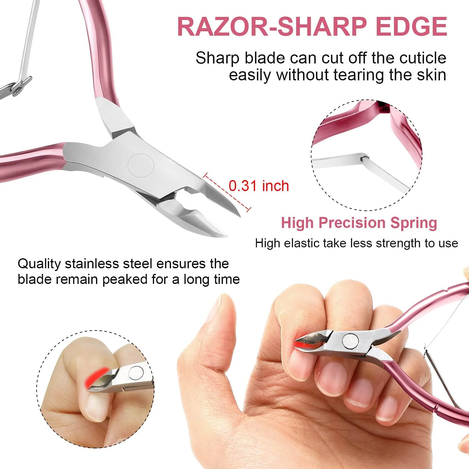 ناخن گیر برای ناخن های اکریلیک، ناخن گیر اکریلیک، ناخن گیر برای اکریلیک، ست ناخن گیر ناخن مصنوعی، ست مانیکور ناخن رنگین کمانی استیل ضد زنگ برای هنر ناخن سالن منزل (رز صورتی) ناخن گیر برای ناخن های اکریلیک، ناخن گیر اکریلیک، ناخن گیر برای اکریلیک، ست ناخن گیر ناخن مصنوعی، ست مانیکور ناخن رنگین کمانی استیل ضد زنگ برای هنر ناخن سالن منزل (رز صورتی)