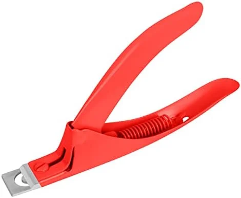 فورجیکا (قرمز) - ناخن گیر، کاتر ناخن اکریلیک، کاتر ناخن مصنوعی حرفه ای، ابزار مانیکور (قرمز)