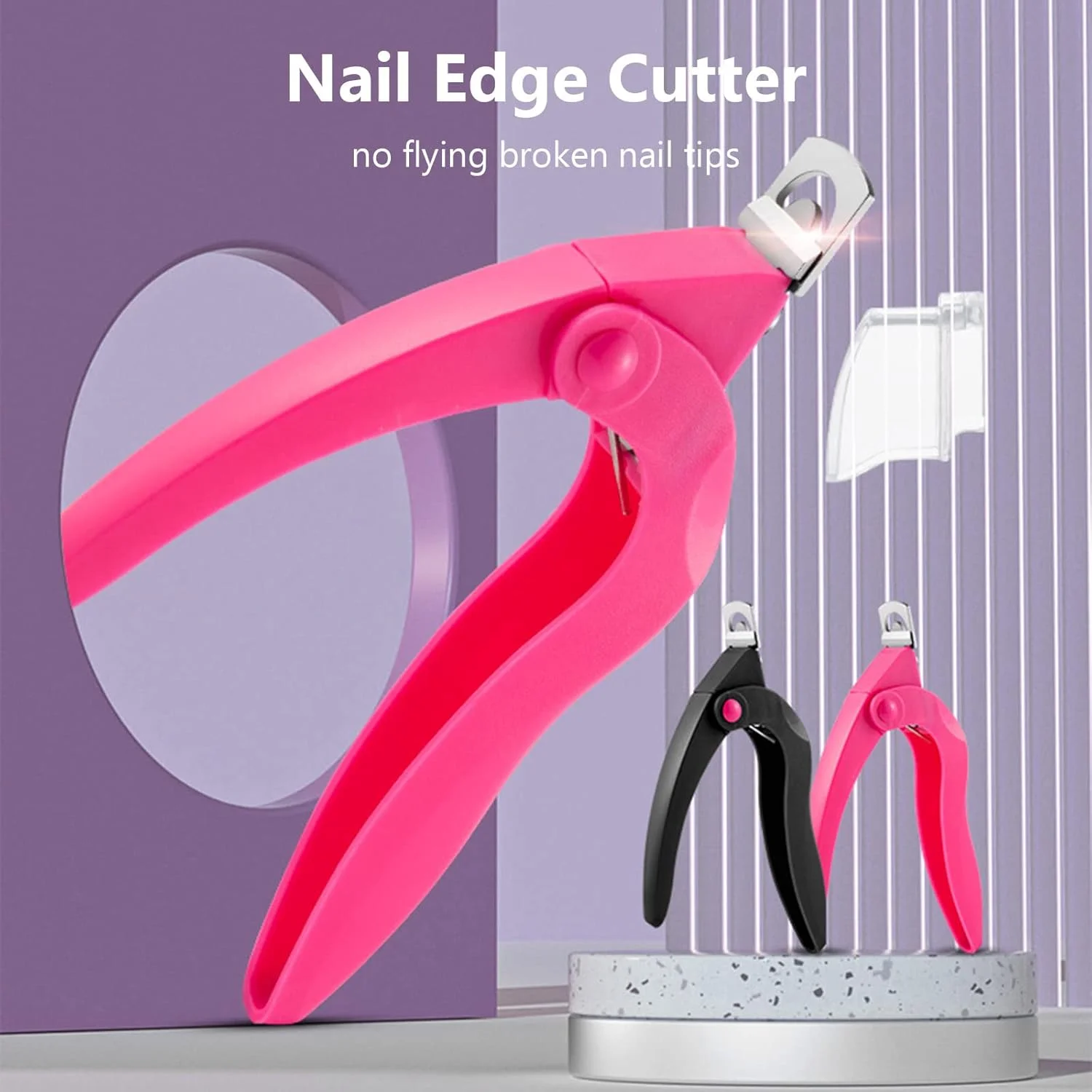 قیچی ناخن، قیچی نوک ناخن Irovami، ابزار مانیکور و پدیکور ناخن مصنوعی استیل ضد زنگ برای استفاده در سالن، منزل و هنر ناخن DIY