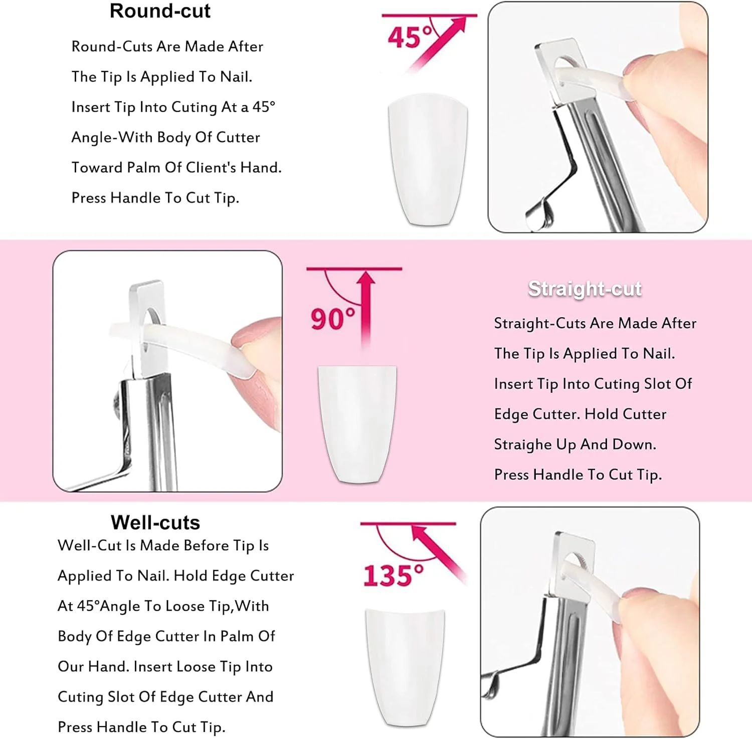 ناخن گیر حرفه ای iZhuoKe برای ناخن های مصنوعی، ناخن گیر ژل UV اکریلیک، ابزار مانیکور، ناخن گیر با گیرنده ناخن، تریمر ضد زنگ از جنس استیل ضد زنگ برای استودیو ناخن و استفاده خانگی