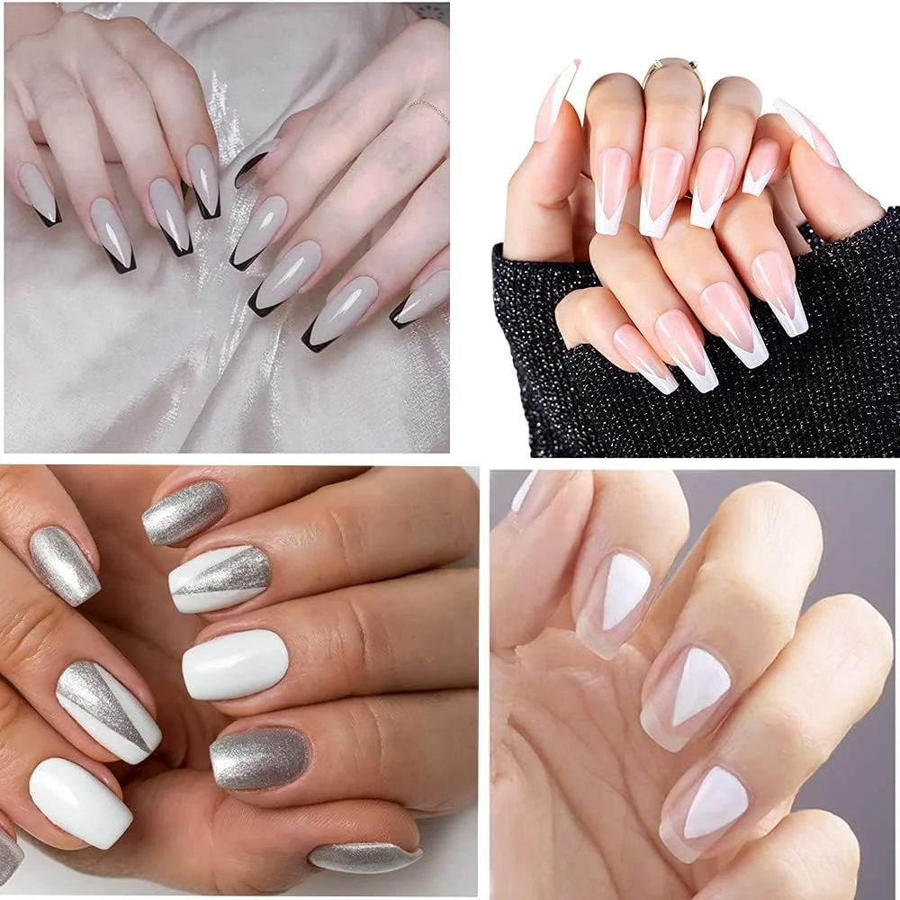 ست ابزار طراحی ناخن فرنچ Lokyango bigboxbox، شامل 3 عدد کاتر فرنچ، برس طراحی، چاقوی طراحی و 5 تیغه یدکی - ست 7 عددی ست ابزار طراحی ناخن فرنچ Lokyango bigboxbox، شامل 3 عدد کاتر فرنچ، برس طراحی، چاقوی طراحی و 5 تیغه یدکی - ست 7 عددی