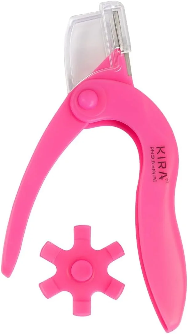 ناخن گیر اکریلیک KIRA، کاتر نوک ناخن مصنوعی ژلی استیل ضد زنگ قابل تنظیم، قیچی ناخن U شکل، تریمر ناخن مصنوعی برای ابزار مانیکور ناخن مصنوعی (سفید)