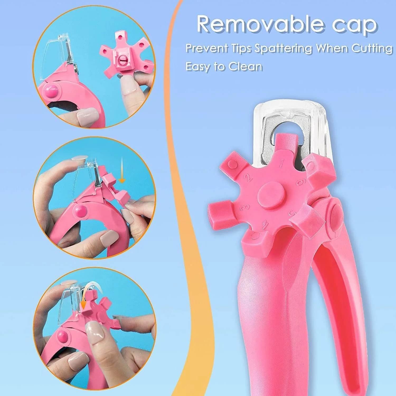 ست دو عددی ناخن گیر اکریلیک KASTWAVE، کاتر ناخن استیل ضد زنگ، ابزار هنری ناخن برای ناخن های اکریلیک، کاتر نوک فرانسوی ناخن، تریمر حرفه ای ناخن مصنوعی