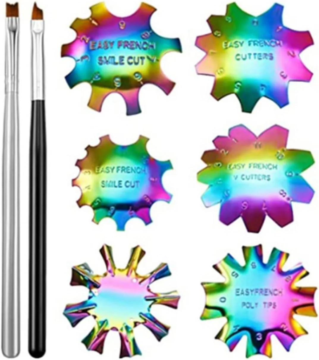 ست ابزار پیرایش لبه ناخن Labymos، ست قیچی ناخن، ابزار ژل ناخن اکریلیک برای ایجاد آسان راهنمای ناخن فرانسوی، خط لبخند، ابزار مانیکور طراحی ناخن ست ابزار پیرایش لبه ناخن Labymos، ست قیچی ناخن، ابزار ژل ناخن اکریلیک برای ایجاد آسان راهنمای ناخن فرانسوی، خط لبخند، ابزار مانیکور طراحی ناخن