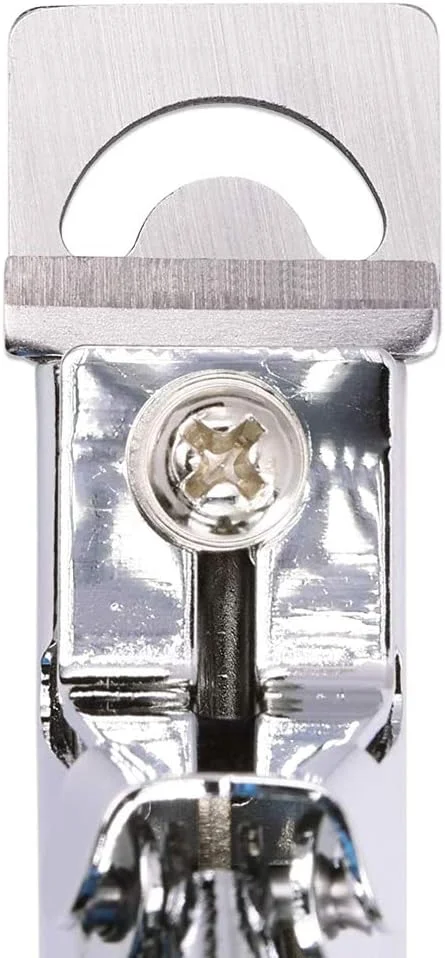 قیچی ناخن مصنوعی HUPOO حرفه ای از جنس استیل ضد زنگ - مناسب برای مانیکور و پدیکور ناخن، ابزار کلیپ برای طراحی ناخن در خانه (نقره ای)