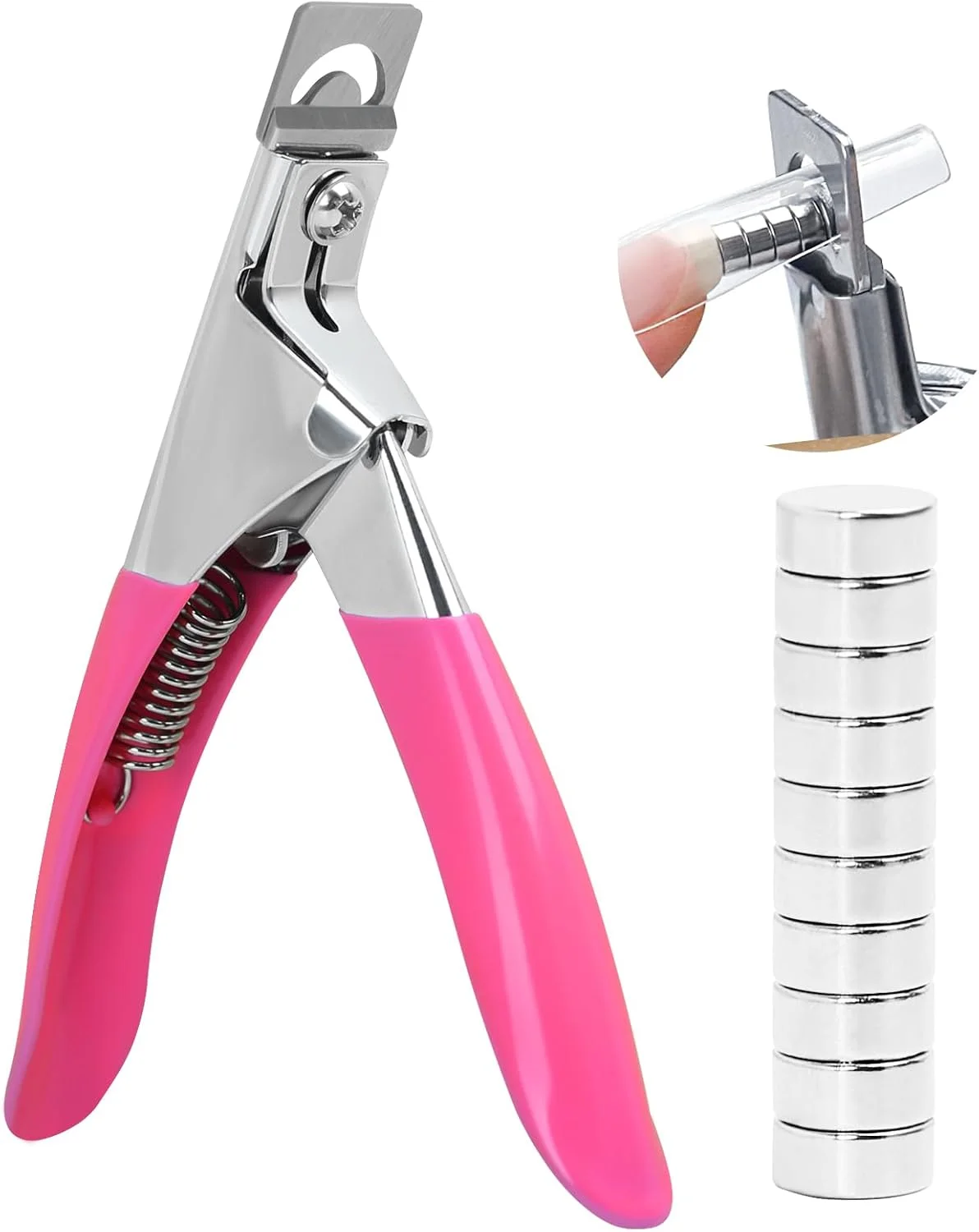 ناخن گیر اکریلیک C12rtive با آهنربا، ناخن گیر، کاتر ناخن اکریلیک، کاتر ناخن برای نوک ناخن با 10 عدد آهنربای سایز بندی، ابزار مانیکور برای سالن یا هنر ناخن در خانه (قرمز گل رز) ناخن گیر اکریلیک C12rtive با آهنربا، ناخن گیر، کاتر ناخن اکریلیک، کاتر ناخن برای نوک ناخن با 10 عدد آهنربای سایز بندی، ابزار مانیکور برای سالن یا هنر ناخن در خانه (قرمز گل رز)