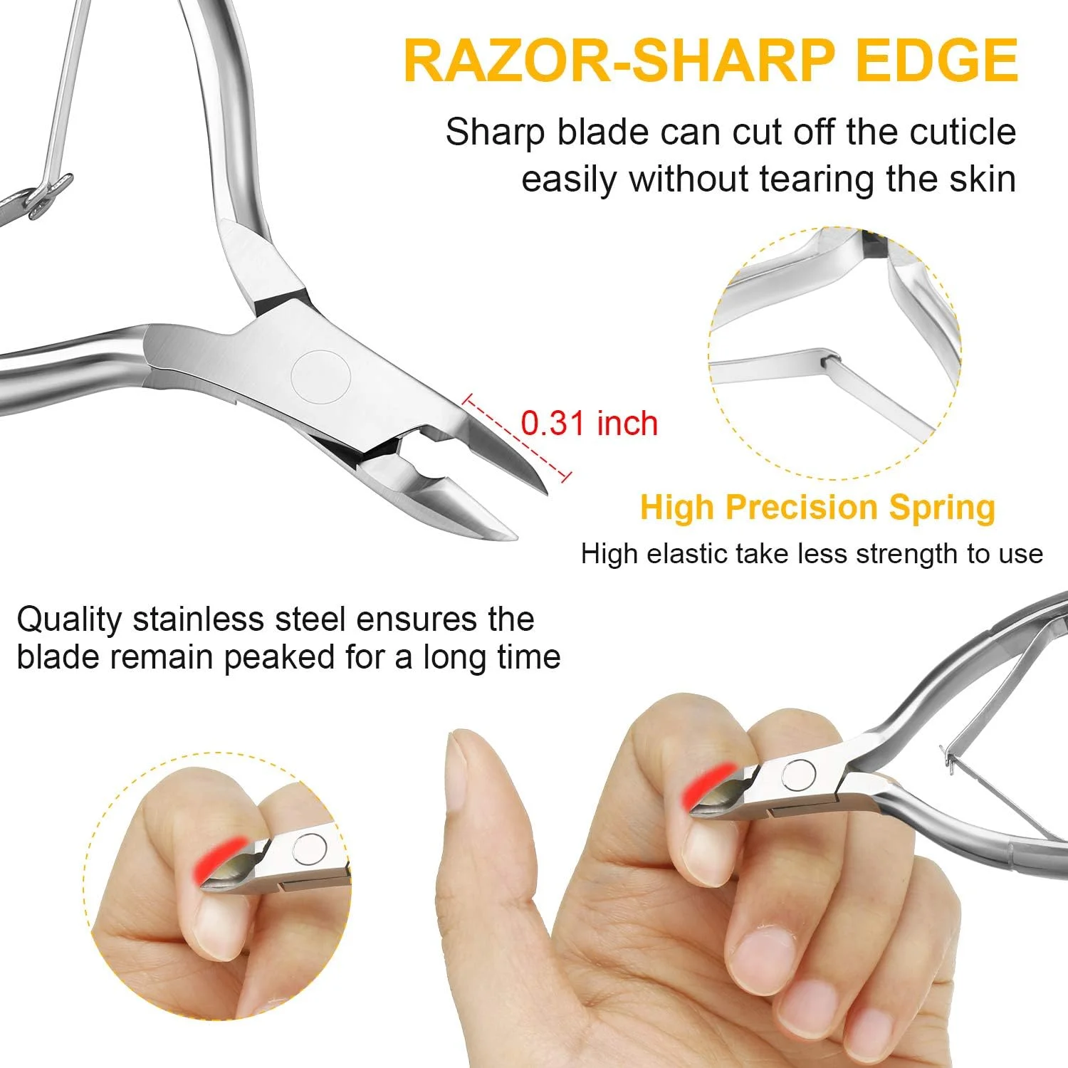 ناخن گیر برای ناخن های اکریلیک، ناخن گیر اکریلیک، ناخن گیر برای اکریلیک، ست ناخن گیر ناخن مصنوعی، ست مانیکور ناخن رنگین کمانی استیل ضد زنگ برای هنر ناخن سالن منزل (نقره ای)