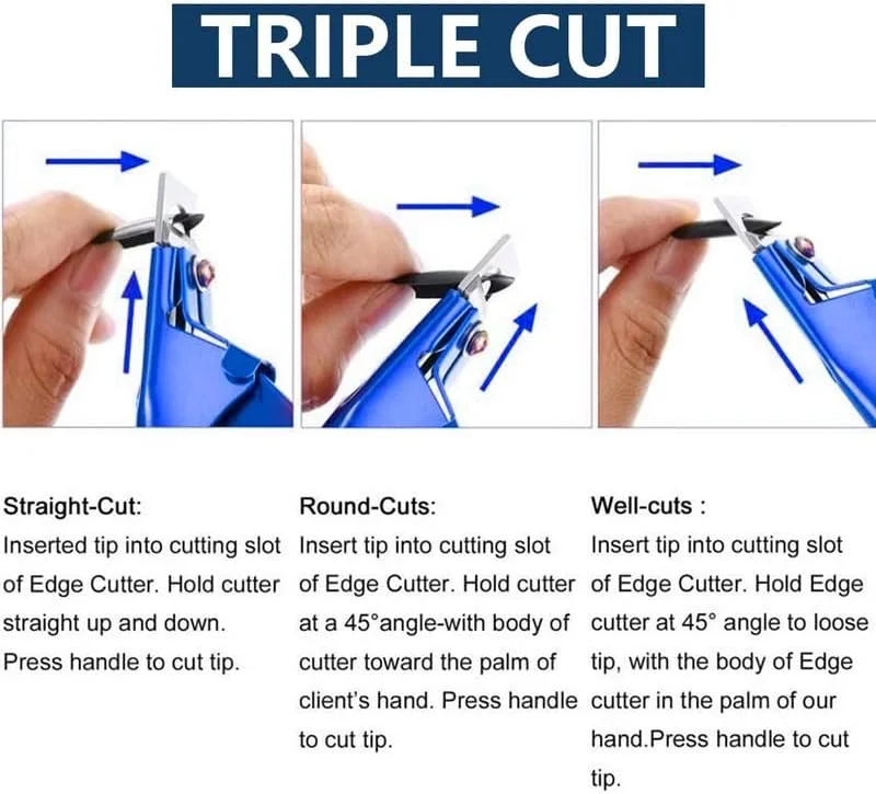 ناخن گیر مصنوعی BELICIA، ابزار مانیکور و پیرایش ناخن های اکریلیک مصنوعی، کاتر لبه استیل ضد زنگ به همراه سوهان ناخن برای استفاده شخصی و سالن های ناخن