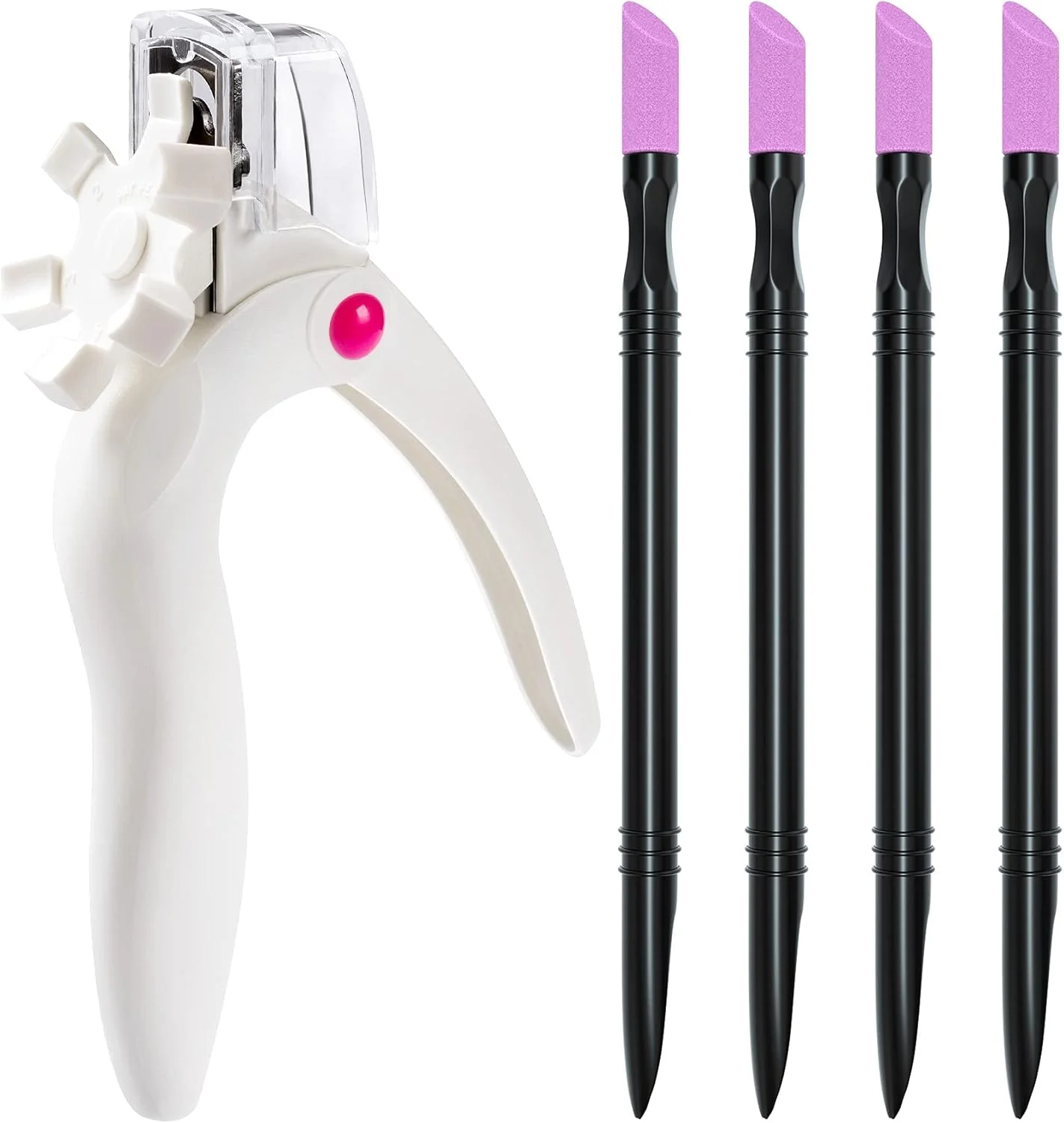 ناخن گیر اکریلیک سفید ANCIRS و 4 عدد قلم طراحی لاک ناخن مشکی، ناخن گیر استیل ضد زنگ قابل تنظیم با گیره، کاتر نوک ناخن مصنوعی برای پروژه مانیکور ناخن مصنوعی ناخن گیر اکریلیک سفید ANCIRS و 4 عدد قلم طراحی لاک ناخن مشکی، ناخن گیر استیل ضد زنگ قابل تنظیم با گیره، کاتر نوک ناخن مصنوعی برای پروژه مانیکور ناخن مصنوعی