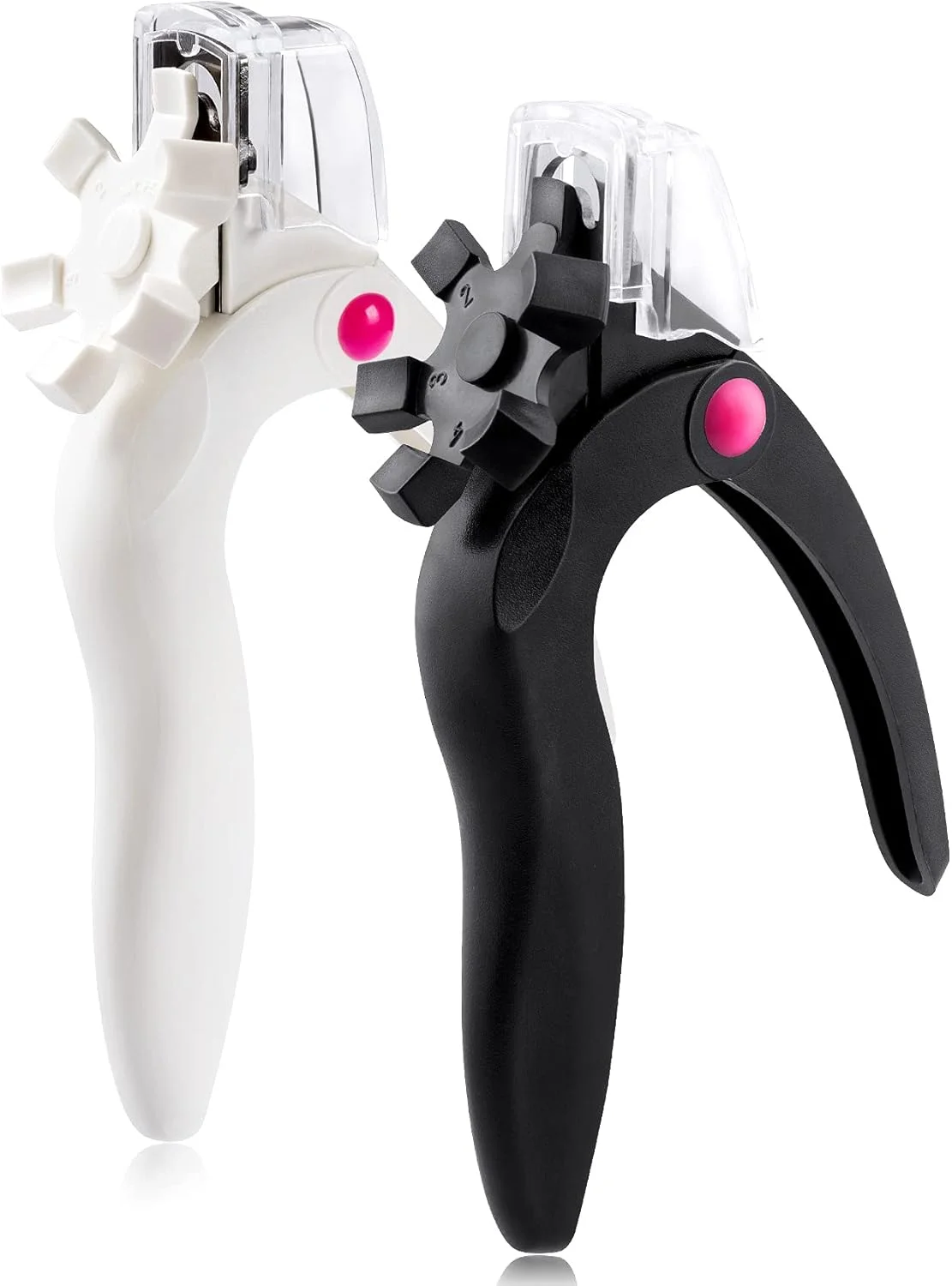 ست 2 عددی ناخن گیر اکریلیک ANCIRS، ناخن گیر استیل ضد زنگ قابل تنظیم، کاتر نوک ناخن مصنوعی برای پروژه مانیکور ناخن مصنوعی - سفید و مشکی ست 2 عددی ناخن گیر اکریلیک ANCIRS، ناخن گیر استیل ضد زنگ قابل تنظیم، کاتر نوک ناخن مصنوعی برای پروژه مانیکور ناخن مصنوعی - سفید و مشکی