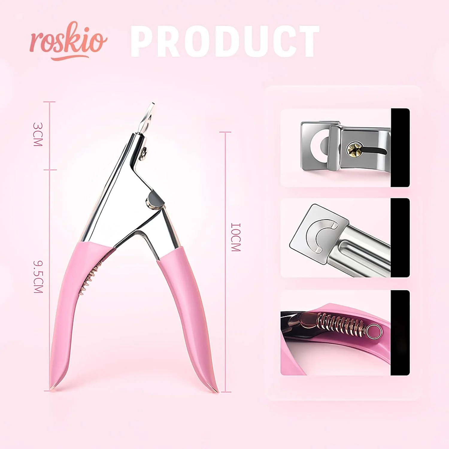 ابزار مانیکور ناخن مصنوعی ژل UV اکریلیک، قیچی و کاتر لبه ناخن