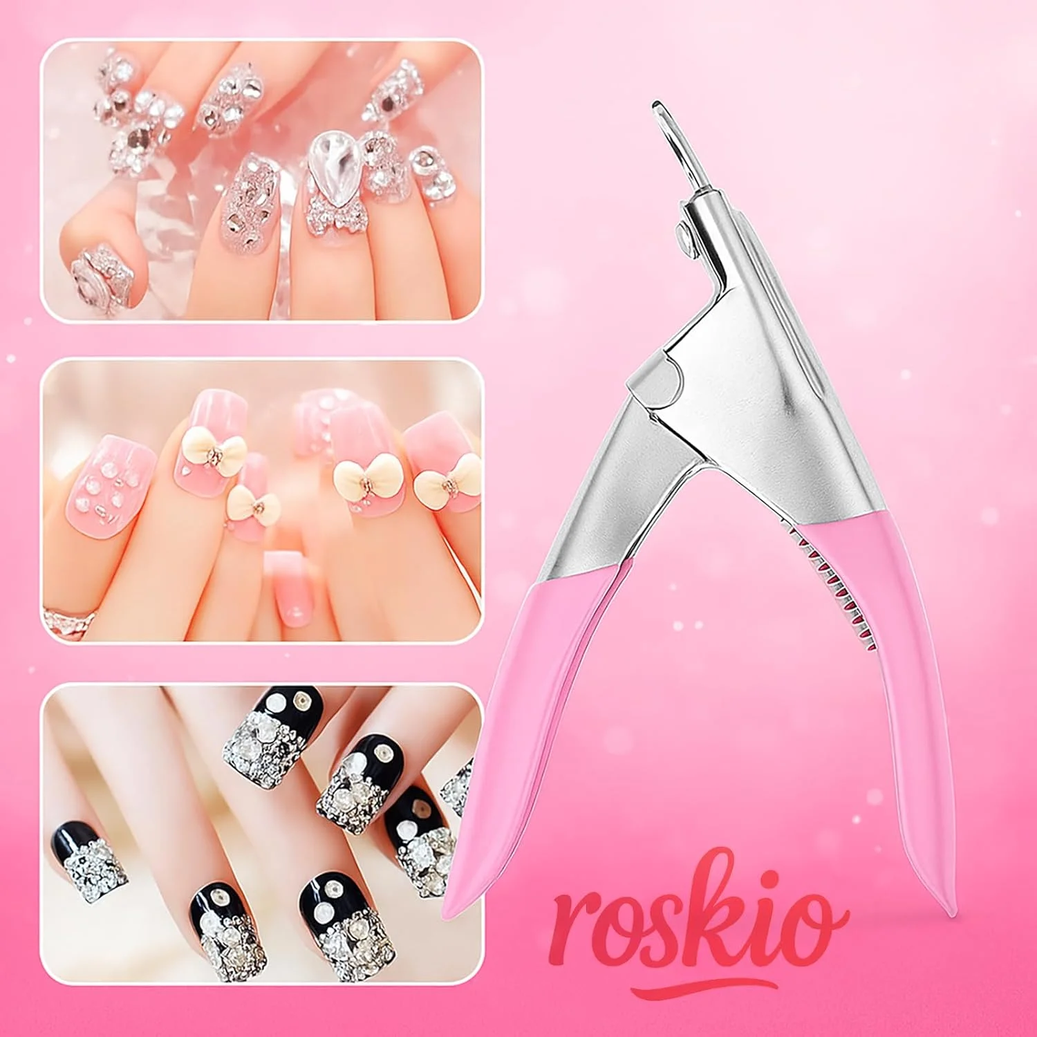 ابزار مانیکور ناخن مصنوعی ژل UV اکریلیک، قیچی و کاتر لبه ناخن