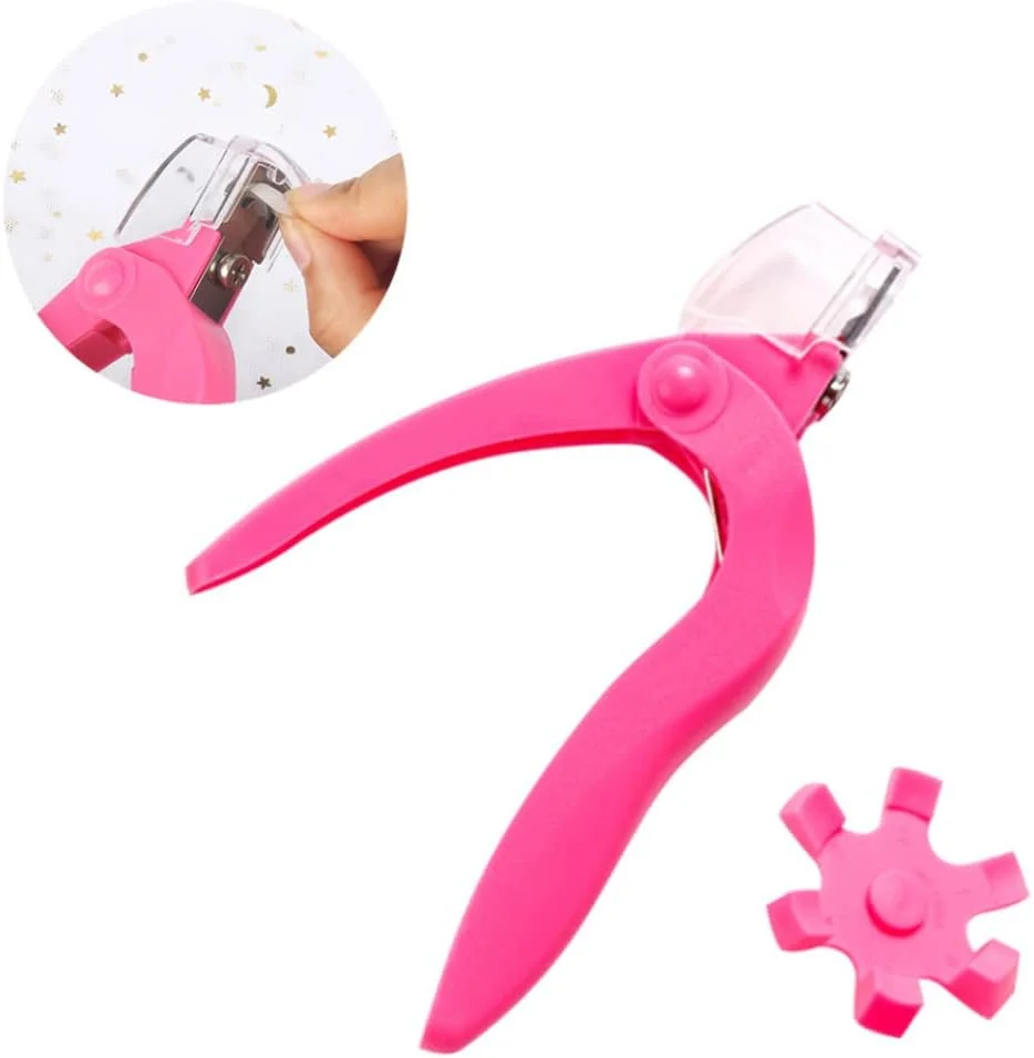 ناخن گیر اکریلیک قیچی مانیکور ناخن مصنوعی U شکل، کاتر ناخن اکریلیک، ناخن گیر برای ناخن های اکریلیک، رزی