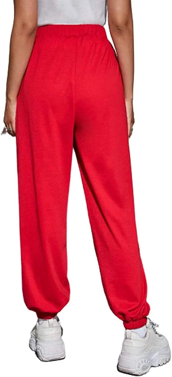 شلوار جاگر زنانه با کمر بلند، مناسب باشگاه و ورزش، با جیب و مچ کشی شلوار جاگر زنانه با کمر بلند، مناسب باشگاه و ورزش، با جیب و مچ کشی