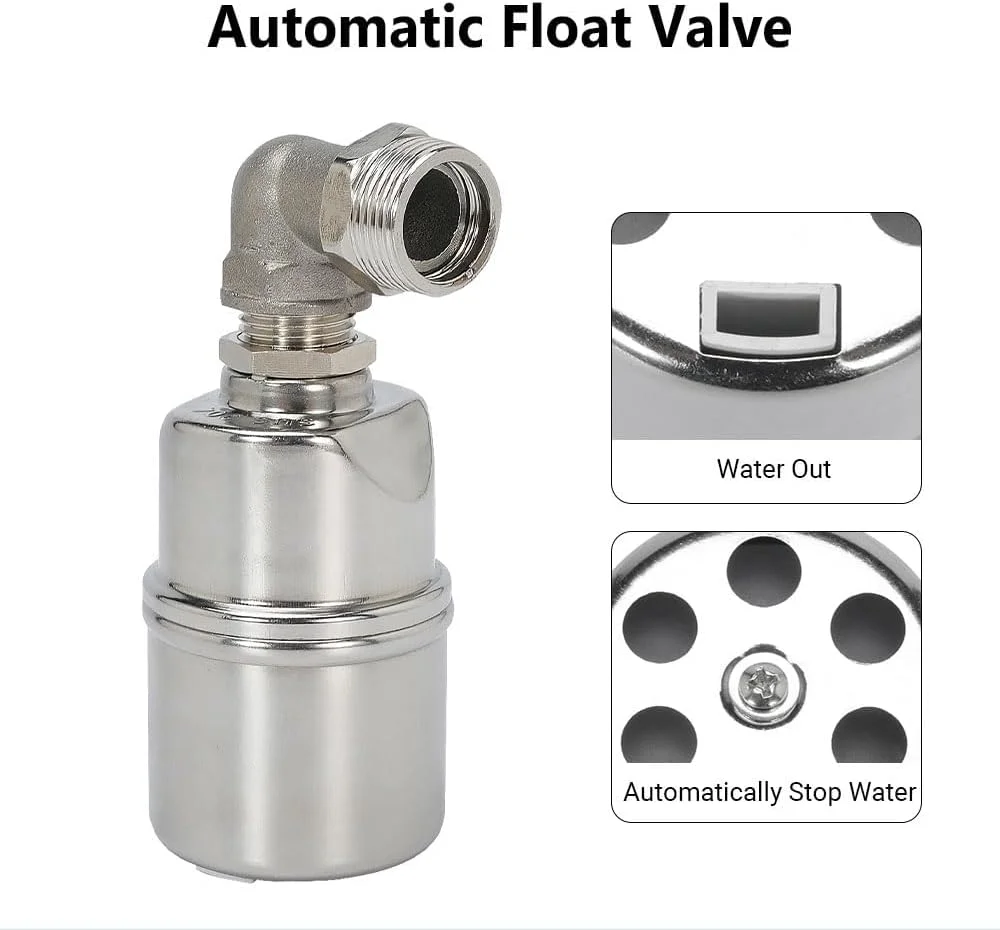 شیر شناور اتوماتیک آب KASTWAVE از جنس استیل ضد زنگ 304 برای تانک ها و برج ها - کنترل کارآمد سطح آب شیر شناور اتوماتیک آب KASTWAVE از جنس استیل ضد زنگ 304 برای تانک ها و برج ها - کنترل کارآمد سطح آب