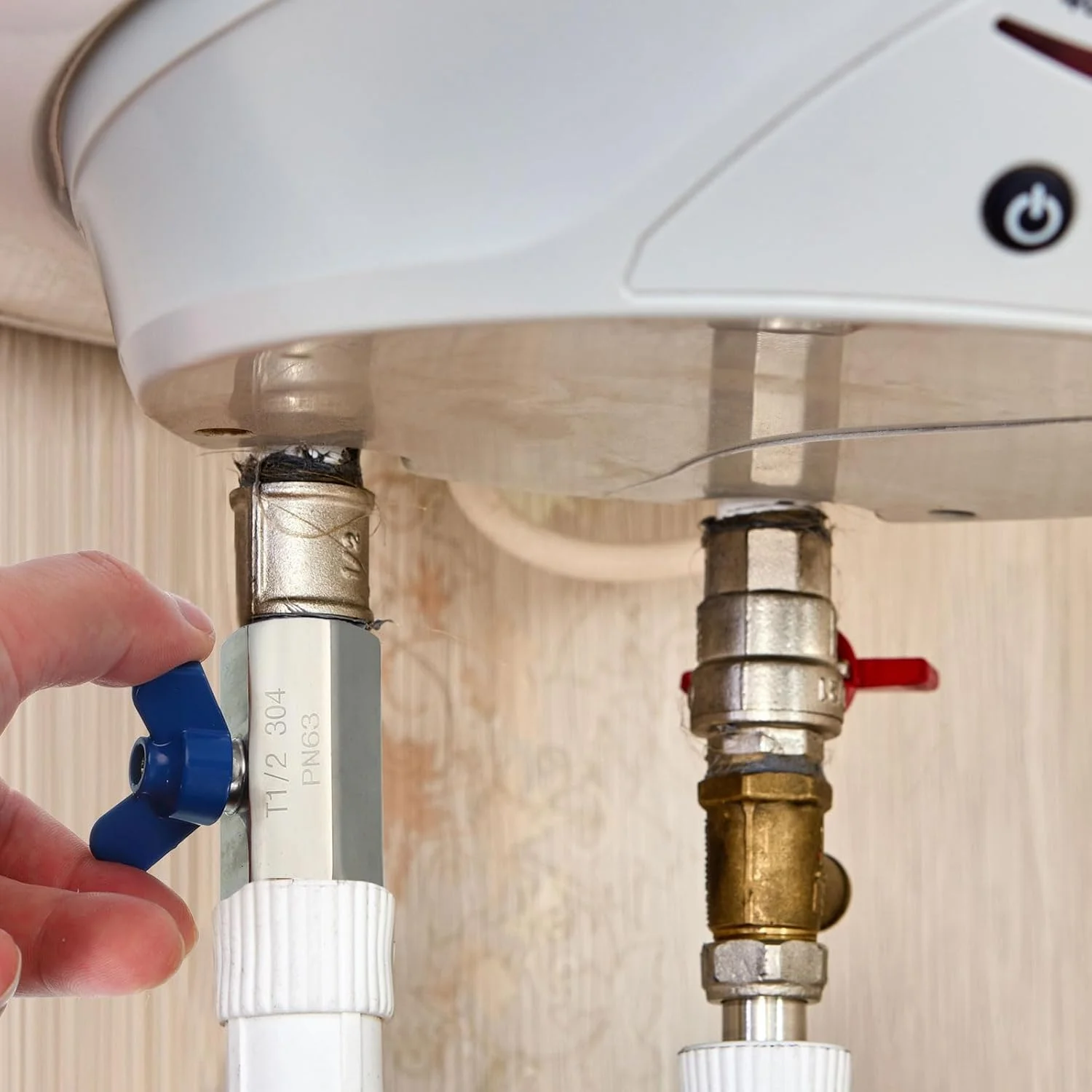 شیر توپی مینی KASTWAVE با رزوه 1/2 اینچ NPT، اتصال قطع و وصل استیل ضد زنگ برای استفاده در لوله کشی کنترل جریان آب، روغن و گاز، نقره ای