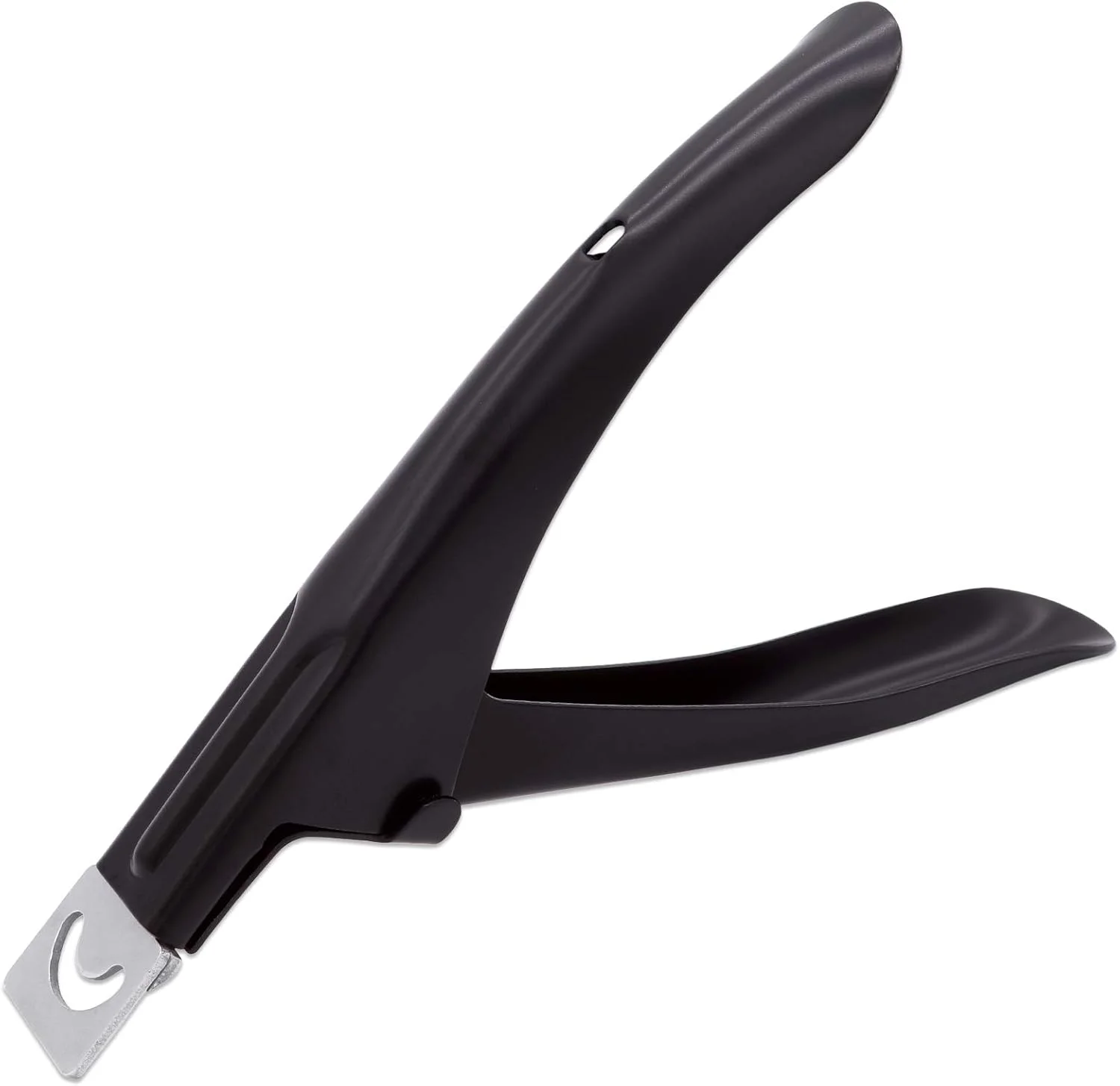 ناخن گیر اکریلیک استیل ضد زنگ حرفه ای پانا USA - کاتر نوک ناخن مصنوعی برای مانیکور پدیکور ناخن، ابزار کلیپ برای هنر ناخن DIY خانگی (مشکی)