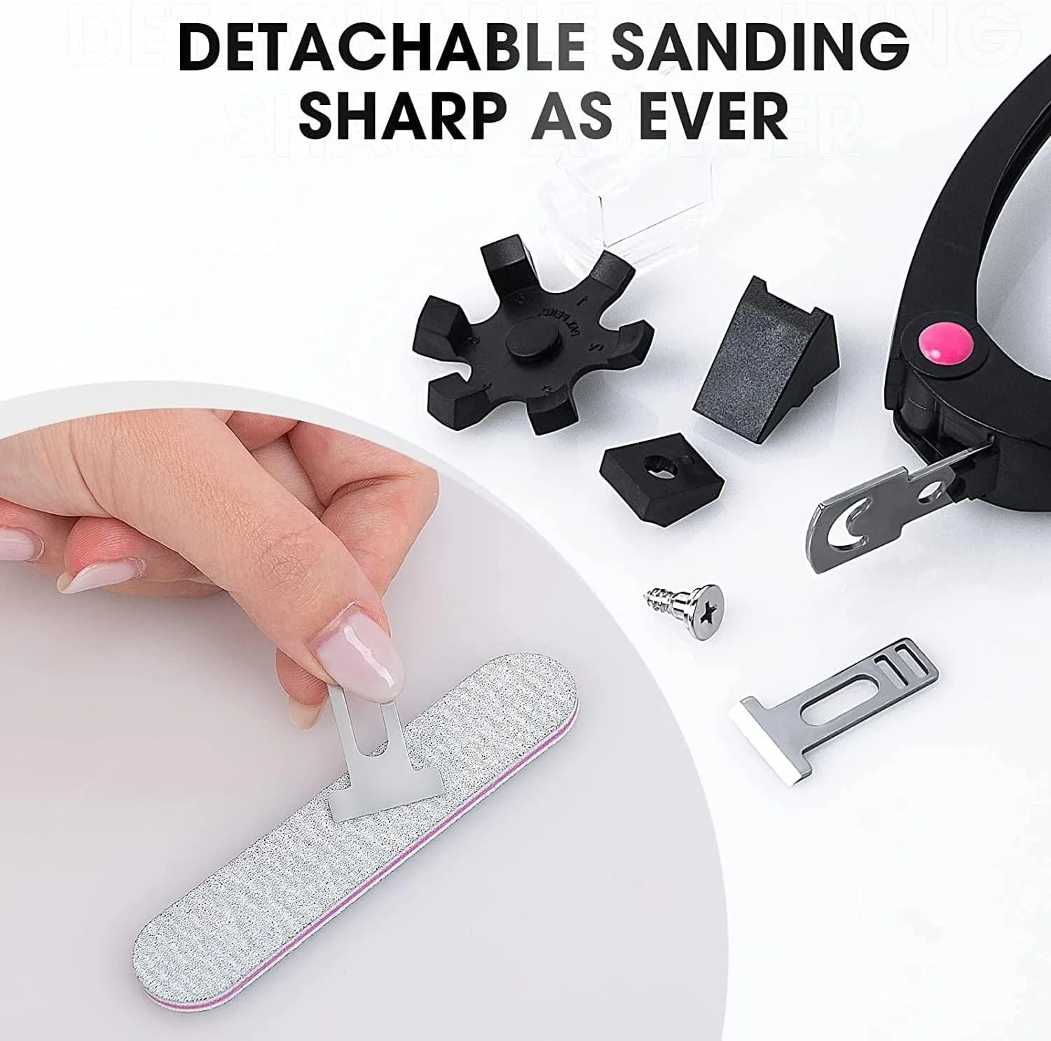 ناخن گیر پپیسکی، قیچی مشکی قابل تنظیم برای نوک ناخن، ابزار گیره ناخن مصنوعی، ناخن گیر برای مانیکور و پدیکور، مشکی