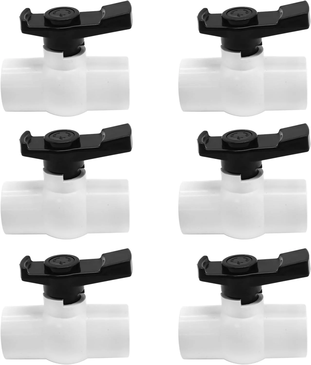 شیر توپی پی وی سی ZUDKSUY، 6 عددی، 1/2 اینچ، شیر قطع و وصل لوله آب با دسته T مشکی برای خطوط تامین آب سرد، سیستم اتصالات لوله آبیاری، تجهیزات استخر، دارای رتبه 150 PSI، سوکت 1/2 اینچ شیر توپی پی وی سی ZUDKSUY، 6 عددی، 1/2 اینچ، شیر قطع و وصل لوله آب با دسته T مشکی برای خطوط تامین آب سرد، سیستم اتصالات لوله آبیاری، تجهیزات استخر، دارای رتبه 150 PSI، سوکت 1/2 اینچ