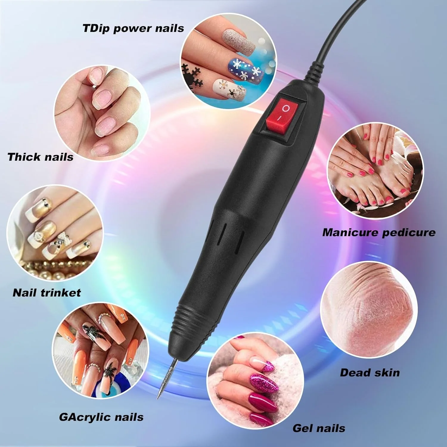 دستگاه مانیکور و پدیکور برقی سان جاز، ست سوهان برقی ناخن، 20000 دور در دقیقه، مناسب برای استودیو ناخن و استفاده شخصی دستگاه مانیکور و پدیکور برقی سان جاز، ست سوهان برقی ناخن، 20000 دور در دقیقه، مناسب برای استودیو ناخن و استفاده شخصی