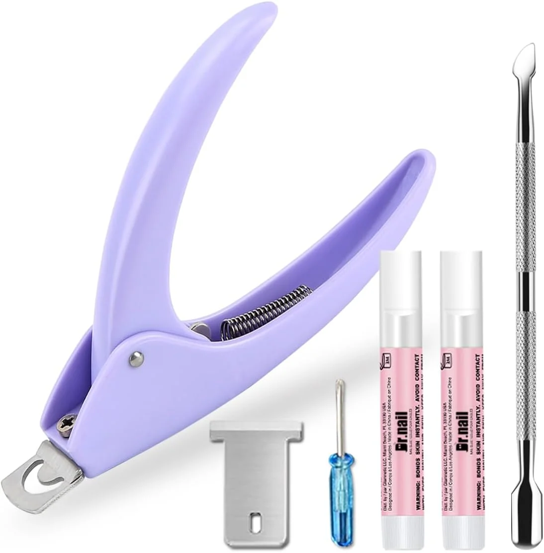 ناخن گیر حرفه ای قابل تنظیم ناخن های اکریلیک Dr.Nail، ناخن گیر ناخن مصنوعی، ابزار مانیکور ناخن مصنوعی (بنفش روشن) ناخن گیر حرفه ای قابل تنظیم ناخن های اکریلیک Dr.Nail، ناخن گیر ناخن مصنوعی، ابزار مانیکور ناخن مصنوعی (بنفش روشن)
