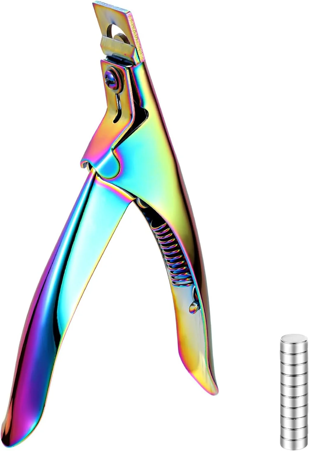 ناخن گیر مصنوعی اکریلیک حرفه ای با آهنربا، کاتر ناخن با اندازه گیری طول، ابزار مانیکور هدیه برای سالن و منزل، رنگی ناخن گیر مصنوعی اکریلیک حرفه ای با آهنربا، کاتر ناخن با اندازه گیری طول، ابزار مانیکور هدیه برای سالن و منزل، رنگی