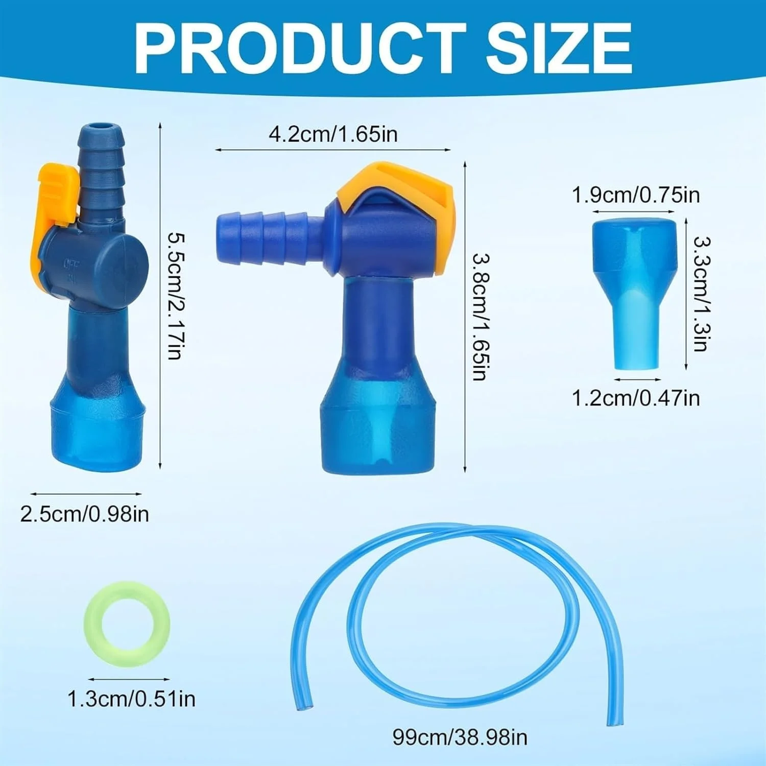 نازل های سیلیکونی جایگزین دهانی THE WHITE SHOP با حلقه های اتصال شلنگ مستقیم و زاویه دار لوله آب برای لوازم کمپینگ و دوچرخه سواری کیسه آب نازل های سیلیکونی جایگزین دهانی THE WHITE SHOP با حلقه های اتصال شلنگ مستقیم و زاویه دار لوله آب برای لوازم کمپینگ و دوچرخه سواری کیسه آب