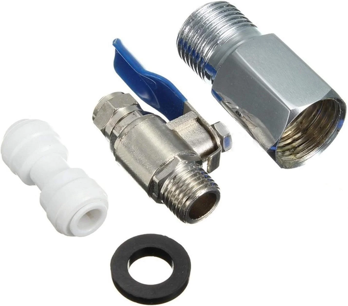 درب سوپاپ WUZHOUAE جدید 1/2 اینچ به 1/4 اینچ آداپتور آب خوراک RO شیر توپی شیر آب خوراک اسمز معکوس درب سوپاپ WUZHOUAE جدید 1/2 اینچ به 1/4 اینچ آداپتور آب خوراک RO شیر توپی شیر آب خوراک اسمز معکوس