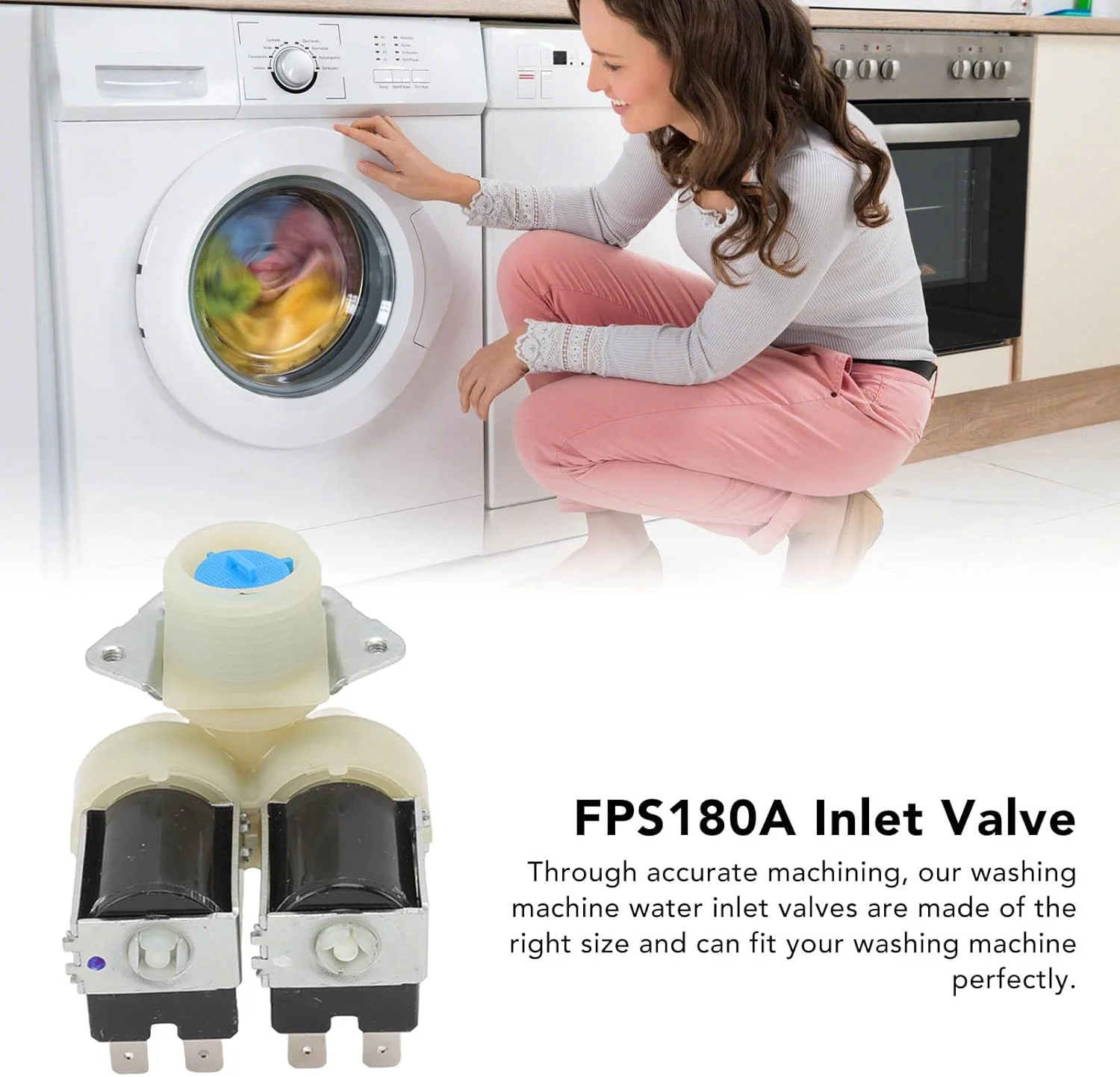 شیر ورودی آب ABS ماشین لباسشویی، شیر آب دو سر برای قطعات یدکی شیر ورودی آب ABS ماشین لباسشویی، شیر آب دو سر برای قطعات یدکی