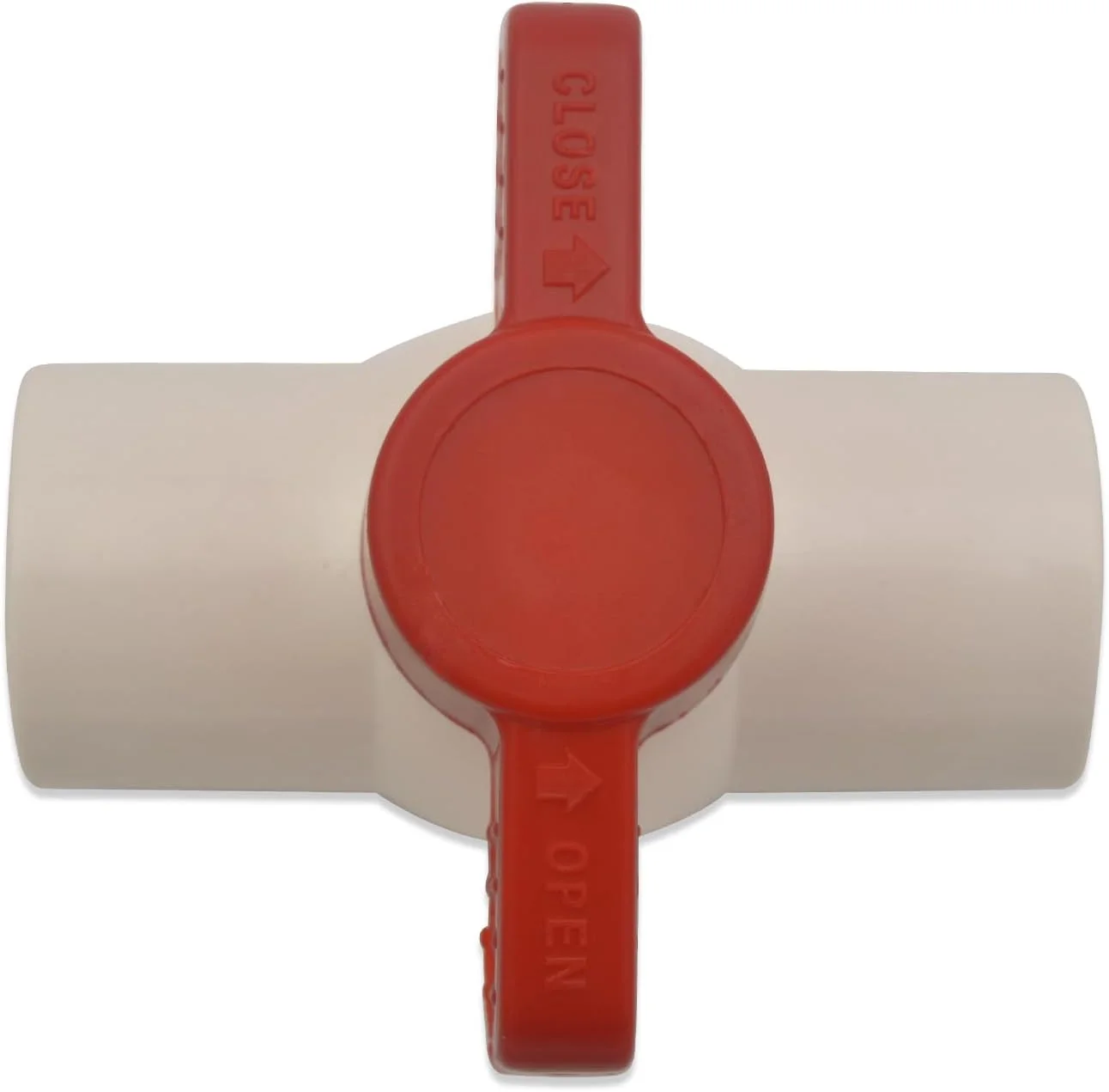 شیر توپی پی وی سی VALFLUIDS، برای تصفیه آب، آبیاری، خطوط تامین آب، سوکت در سوکت (1 اینچ) شیر توپی پی وی سی VALFLUIDS، برای تصفیه آب، آبیاری، خطوط تامین آب، سوکت در سوکت (1 اینچ)