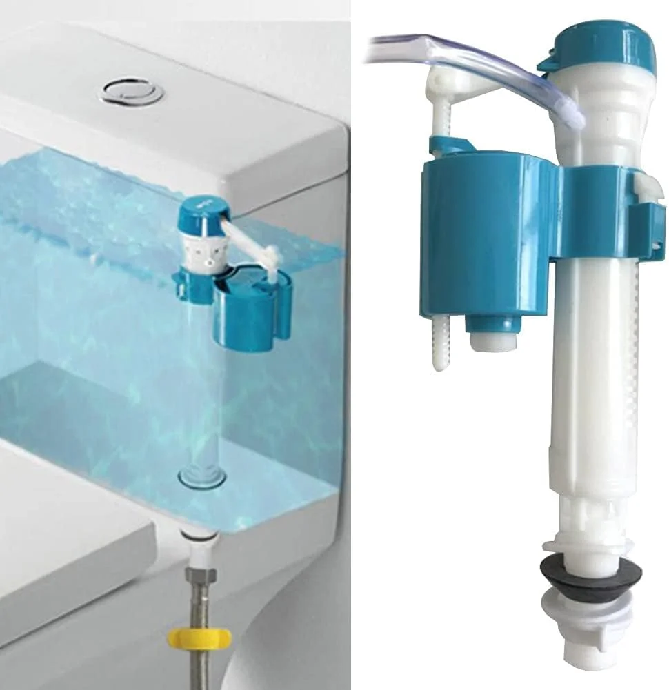 شیر ورودی از پایین مخزن توالت TERRIFI - اتصالات مخزن آب، جنس ABS - شیر پرکن قابل تنظیم برای حمام، صرفه جویی در آب بی صدا، نصب آسان (1/2 اینچ) شیر ورودی از پایین مخزن توالت TERRIFI - اتصالات مخزن آب، جنس ABS - شیر پرکن قابل تنظیم برای حمام، صرفه جویی در آب بی صدا، نصب آسان (1/2 اینچ)