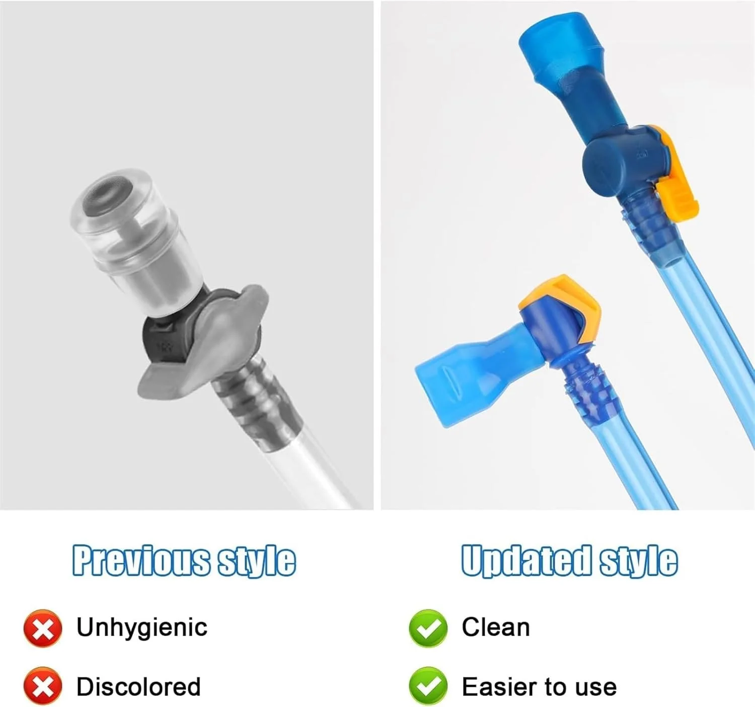 نازل های سیلیکونی جایگزین دهانی THE WHITE SHOP با حلقه های اتصال شلنگ مستقیم و زاویه دار لوله آب برای لوازم کمپینگ و دوچرخه سواری کیسه آب نازل های سیلیکونی جایگزین دهانی THE WHITE SHOP با حلقه های اتصال شلنگ مستقیم و زاویه دار لوله آب برای لوازم کمپینگ و دوچرخه سواری کیسه آب