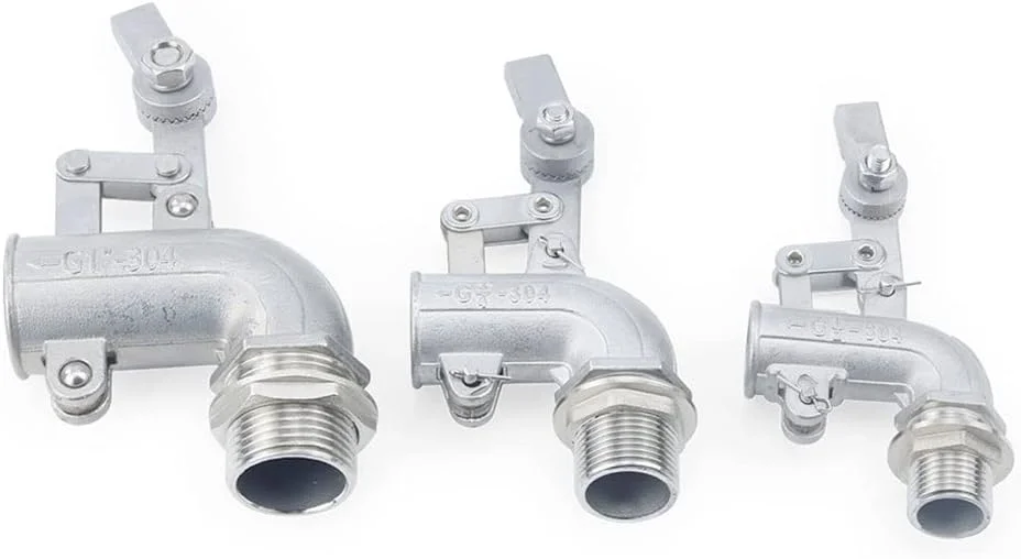 شیر شناور قابل تنظیم استیل 304، برای مخزن آب، زانویی خمیده، شیرهای توپی شناور، جریان سیسترن/انبساط (1/2 اینچ) شیر شناور قابل تنظیم استیل 304، برای مخزن آب، زانویی خمیده، شیرهای توپی شناور، جریان سیسترن/انبساط (1/2 اینچ)