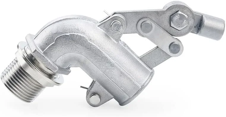 شیر شناور قابل تنظیم استیل 304، برای مخزن آب، زانویی خمیده، شیرهای توپی شناور، جریان سیسترن/انبساط (1/2 اینچ) شیر شناور قابل تنظیم استیل 304، برای مخزن آب، زانویی خمیده، شیرهای توپی شناور، جریان سیسترن/انبساط (1/2 اینچ)