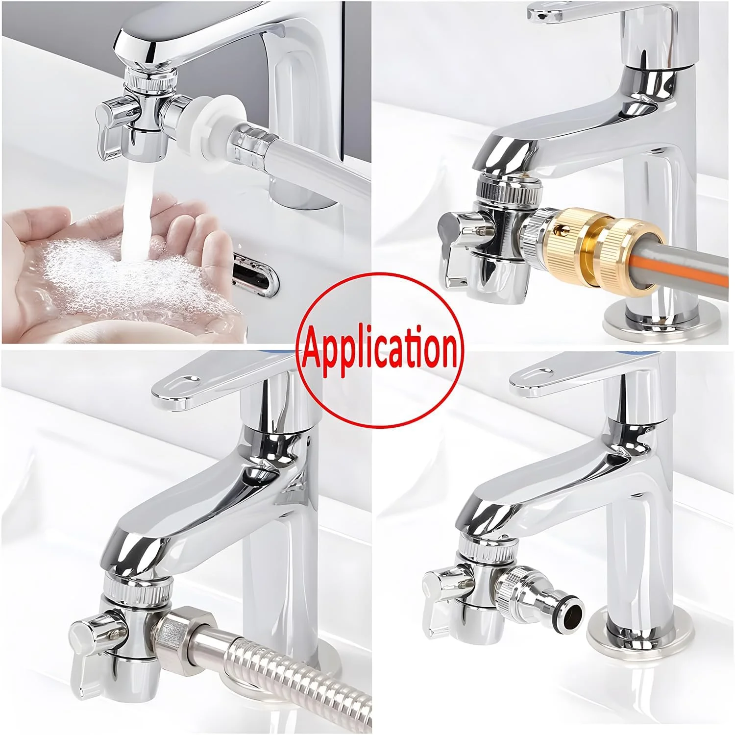 شیر سه راهی تبدیل خروجی آب سینک X spring، تقسیم کننده شیر سینک با سردوش و آداپتور رزوه دار نر، شیر تبدیل خروجی آب سینک برنجی، شیرهای تبدیل خروجی آب شیر برای سینک آشپزخانه و حمام شیر سه راهی تبدیل خروجی آب سینک X spring، تقسیم کننده شیر سینک با سردوش و آداپتور رزوه دار نر، شیر تبدیل خروجی آب سینک برنجی، شیرهای تبدیل خروجی آب شیر برای سینک آشپزخانه و حمام