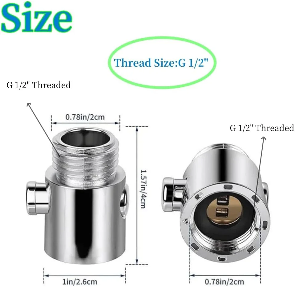 شیر قطع و وصل سر دوش G1/2، شیر کنترل جریان آب دکمه ای برای دوش دستی، تنظیم کننده آب نقره ای برای کاهش مصرف آب، قطعه جایگزین جهانی، 3 عدد شیر قطع و وصل سر دوش G1/2، شیر کنترل جریان آب دکمه ای برای دوش دستی، تنظیم کننده آب نقره ای برای کاهش مصرف آب، قطعه جایگزین جهانی، 3 عدد