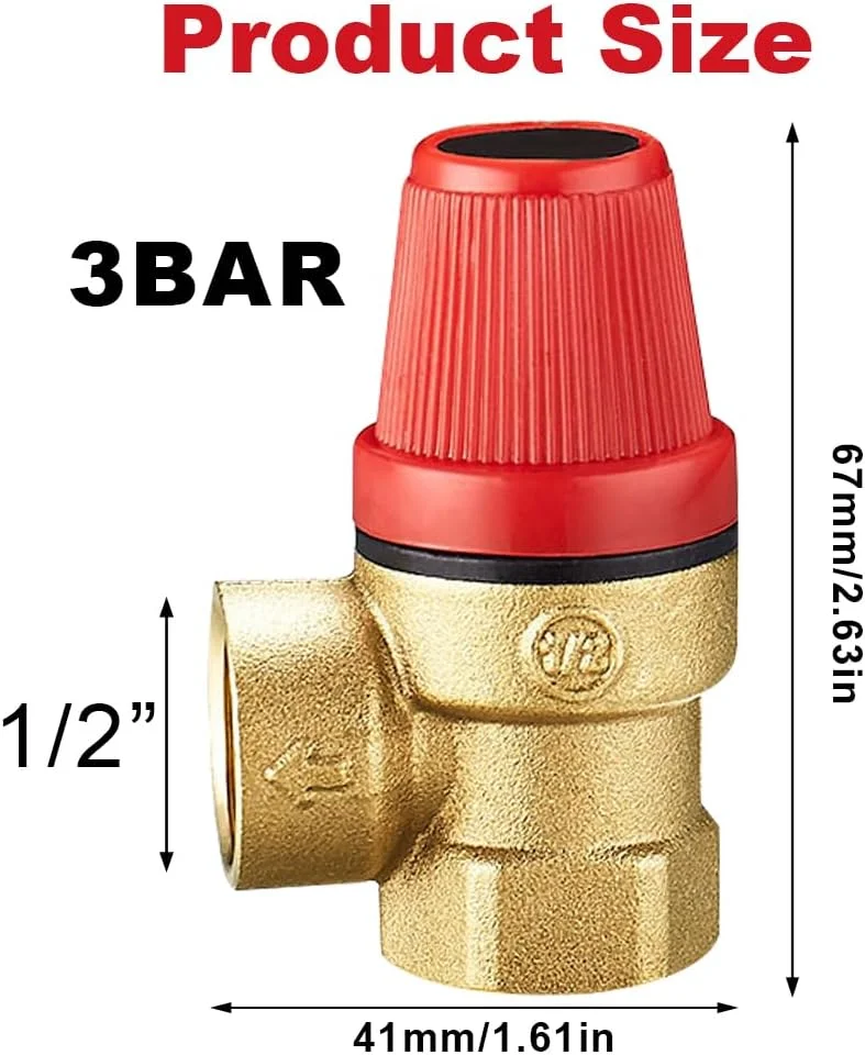 شیر اطمینان 1/2 اینچ، شیرهای کاهنده فشار، شیر کاهنده فشار برنجی با رزوه مادگی G1/2 اینچ، شیر اطمینان دیافراگمی DN15، شیر تخلیه رزوه داخلی 1/2 اینچ 3 بار برای آب، روغن، گاز، آبگرمکن شیر اطمینان 1/2 اینچ، شیرهای کاهنده فشار، شیر کاهنده فشار برنجی با رزوه مادگی G1/2 اینچ، شیر اطمینان دیافراگمی DN15، شیر تخلیه رزوه داخلی 1/2 اینچ 3 بار برای آب، روغن، گاز، آبگرمکن