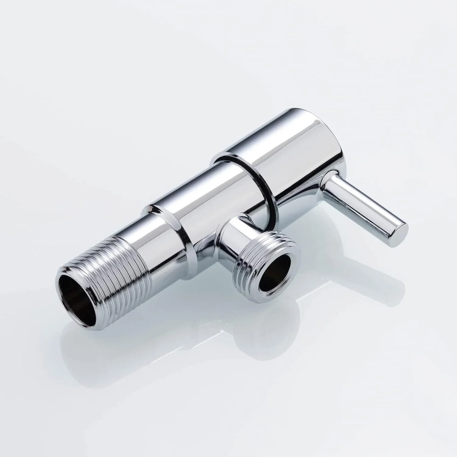 شیر زاویه ای روبیك، رزوه G1/2، بسته 2 عددی، کنترل جریان آب، نصب دیواری، شیر انحرافی زاویه ای با اهرم تکی برای شیر مخلوط، استیل ضد زنگ SUS304 کروم شیر زاویه ای روبیك، رزوه G1/2، بسته 2 عددی، کنترل جریان آب، نصب دیواری، شیر انحرافی زاویه ای با اهرم تکی برای شیر مخلوط، استیل ضد زنگ SUS304 کروم