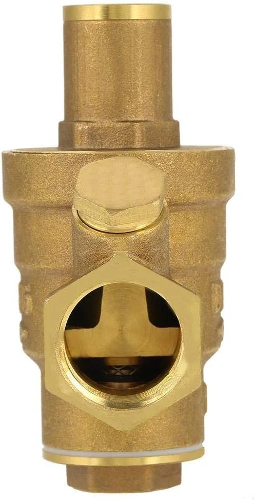 شیر کنترل فشار Sharainn، DN15 1/2 اینچ، شیر کاهنده فشار برنجی با رزوه قابل تنظیم، تنظیم کننده فشار آب برای قطعات لوله آب